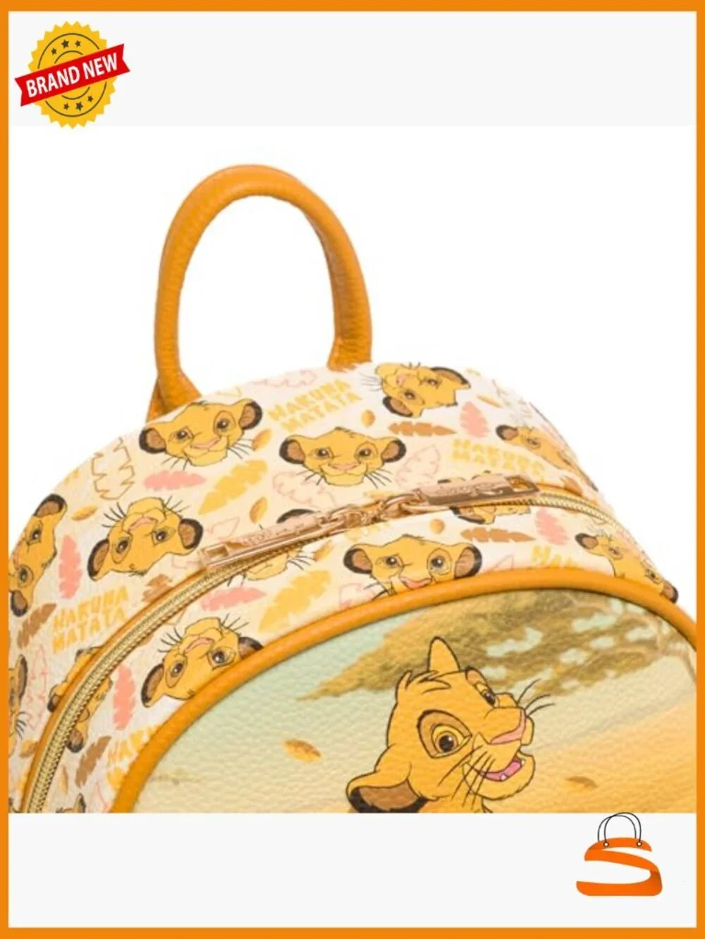 Disney Lion King Vegan Leather Mini Backpack with Dust Bag